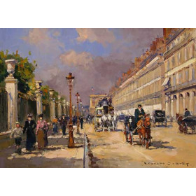 Edouard Leon Cortes - Rue de Rivoli