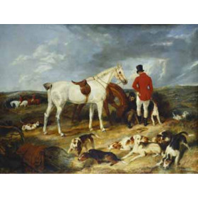 Edwin Henry Landseer - Hunters and Hounds