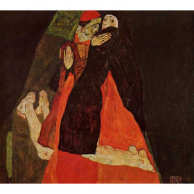 Egon Schiele - Cardinal and Nun