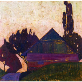 Egon Schiele - House Between Trees I