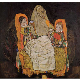 Egon Schiele - Mother with Two Children