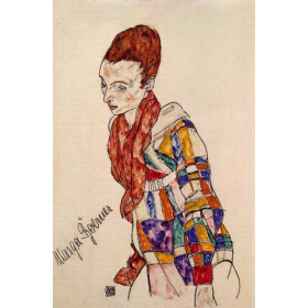 Egon Schiele - Portrait of Marga Boerner