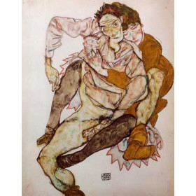 Egon Schiele - Seated Couple