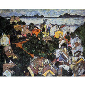 Egon Schiele - Summer Landscape, Krumau