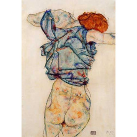 Egon Schiele - Woman Undressing