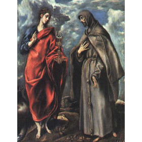 El Greco - Saints John the Evangelist and Francis