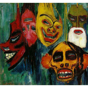 Emil Nolde - Mask Still Life III