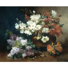 Eugene Henri Cauchois - Still Life with Lilac