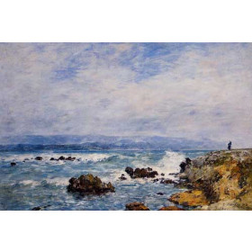 Eugene-Louis Boudin - Antibes, the Point of the Islet