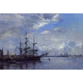 Eugene-Louis Boudin - Belgique - LEscaut, Tournant