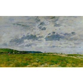 Eugene-Louis Boudin - Deauville, the Dunes