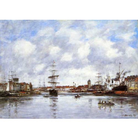 Eugene-Louis Boudin - Dunkirk, the Hollandaise Basin