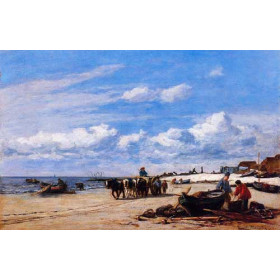 Eugene-Louis Boudin - In the Vicinity of Honfleur