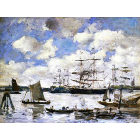 Eugene-Louis Boudin - Near Rotterdam