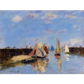 Eugene-Louis Boudin - The Port of Trouville