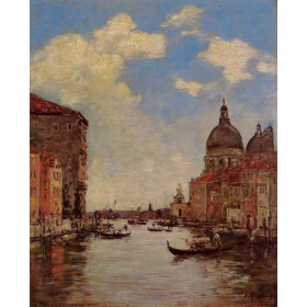 Eugene-Louis Boudin - Venice, the Canal de la Gandara