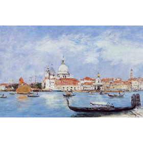 Eugene-Louis Boudin - Venice, View from the Grand Canal