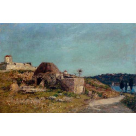 Eugene-Louis Boudin - Villefranche, the Citadel