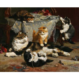 Eycken, Charles van den(Belgium) - Kittens at Play