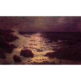 Ferdinand du Puigaudeau - Moonlight on the Sea and the Rocks