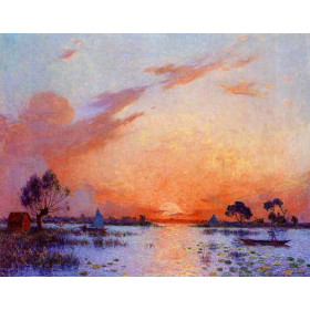 Ferdinand du Puigaudeau - Sunset in Briere