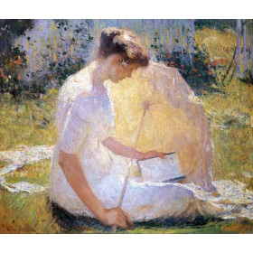 Frank W. Benson - The Reader