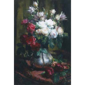 Frans Mortelmans - Red and White Roses