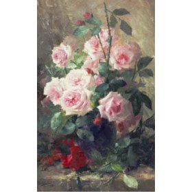 Frans Mortelmans - Still Life of Pink Roses