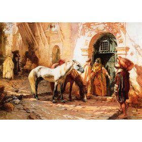 Frederick Arthur Bridgeman - Scene in Morocco