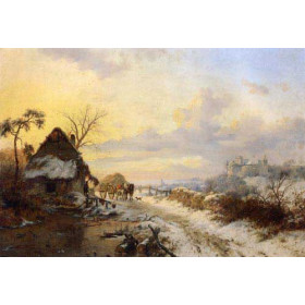 Frederk Marinus Kruseman - A Winters Day