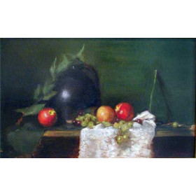 Fruit and Black Pot