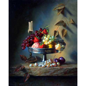 Fruit and Candle