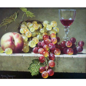 Fruits Still Life on Marble Top