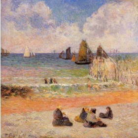 Gauguin, Paul - Bathing, Dieppe