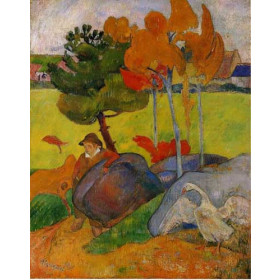 Gauguin, Paul - Breton Boy in a Landscape