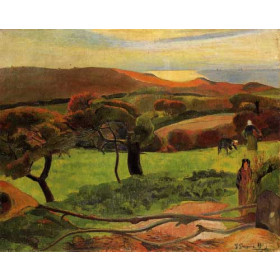 Gauguin, Paul - Breton Landscape - Fields by the Sea (also known as Le Pouldu)