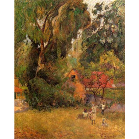 Gauguin, Paul - Huts under the Trees