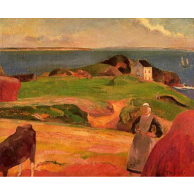 Gauguin, Paul - Landscape at le Pouldu - the Isolated House