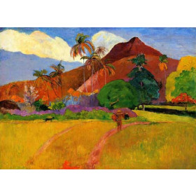 Gauguin, Paul - Mountains in Tahiti