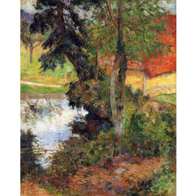 Gauguin, Paul - Red Roof by the Water