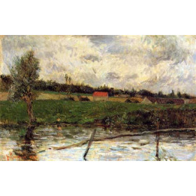 Gauguin, Paul - Riverside (also known as Breton Landscape)