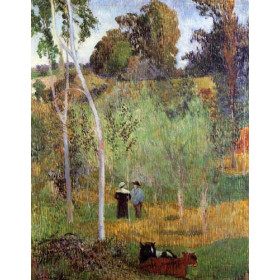 Gauguin, Paul - Shepherd and Shepherdess in a Meadow