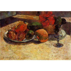 Gauguin, Paul - Still Life with Mangoes and Hisbiscus