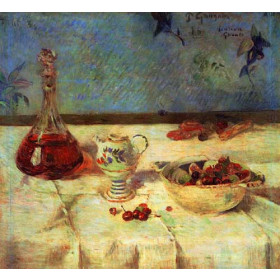 Gauguin, Paul - The White Tablecloth (AKA Still Life with Cherries)