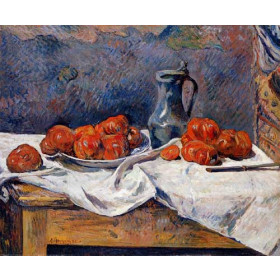 Gauguin, Paul - Tomatoes and a Pewter Tankard on a Table