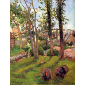 Gauguin, Paul - Turkeys (also known as Pont-Aven Landscape)