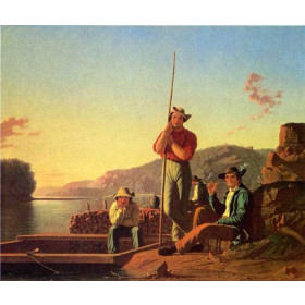 George Caleb Bingham - The Wood Boat