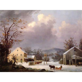 George Henry Durrie - Jones Inn, Winter