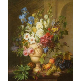 Gerard Van Spaendonck - Flowers in An Alabaster