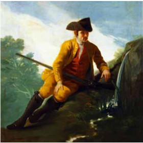 Goya, Francisco - Hunter Sitting at a Fountain